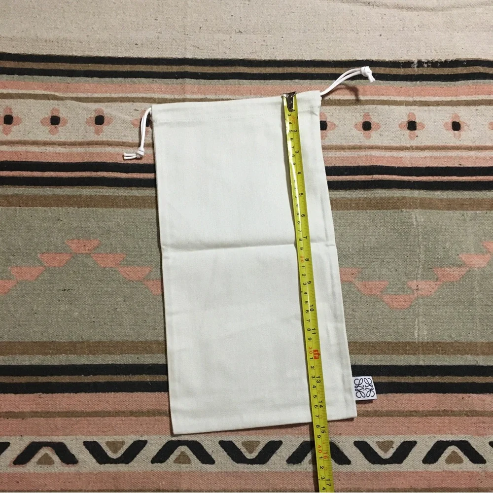Loewe White Dustbag SMALL approx 14” x 8” Good for travel Never used